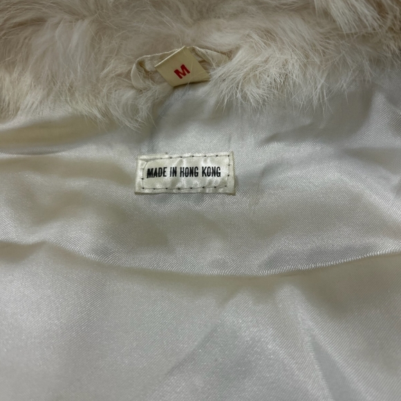 80s Vintage Glam Rabbit Fur Coat - Picture 13 of 15